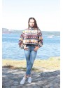 BEL LASTİKLİ FERMUAR DETAYLI SWEAT